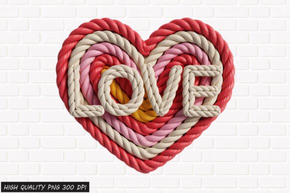 Download Rope Heart LOVE Valentine PNG File - Heart Collection