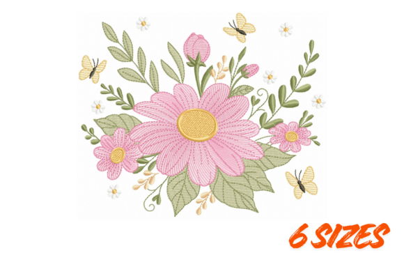 Download Pink Floral Embroidery Design Bundle Art - Sign Collection