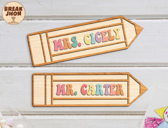 Download SVG Laser Cut File Teacher Pencil Sign - Sign Collection