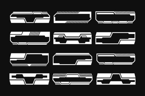 Download Set of White Frame Board Shape Design - Sign Collection