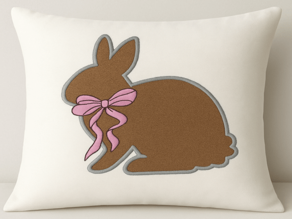 Download Easter Rabbit Applique Embroidery Design - Sign Collection