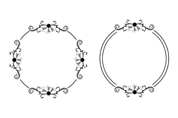 Download Cute Floral Frame Shape Design - Sign Collection