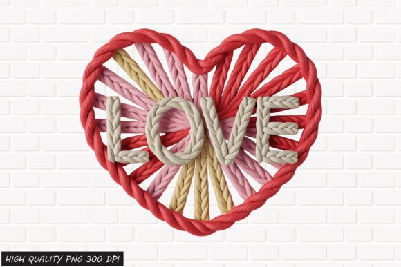 Download Rope Heart LOVE Valentine PNG File - Heart Collection