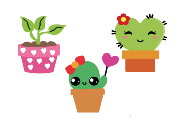 Download Cute Flower Cactus Valentine Icon - Cactus valentine Collection