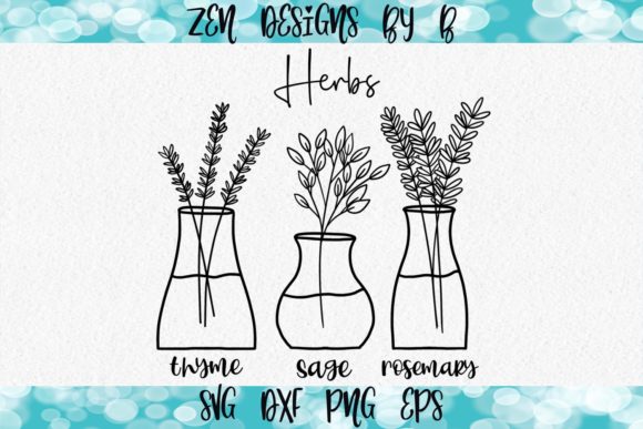 Download Hand Drawn Herbs, Sage, Rosemary, Thyme - Rosemary Collection