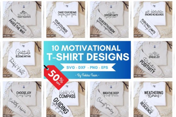 Download Motivational T-shirt Designs Bundle - Sign Collection