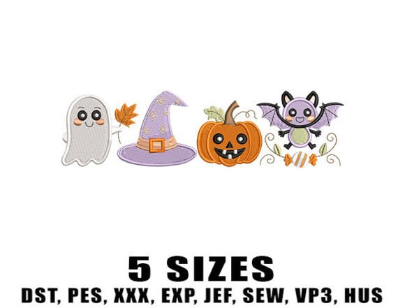Download Cute Spooky Season Embroidery Design - Sign Collection