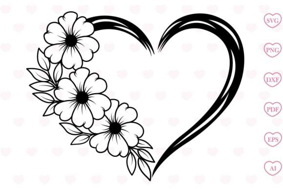 Download Flower Heart Svg Flower Svg - Premium Resources