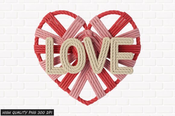 Download Rope Heart LOVE Valentine PNG File - Heart Collection