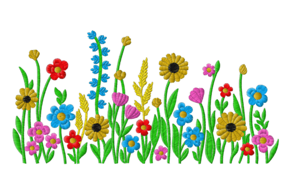 Download Wildflower Embroidery Design - Sign Collection