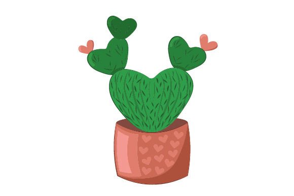 Download Heart Shaped Cactus - Valentine's Day - Heart Collection