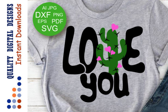 Download Love You Cactus Valentine's Day Decor - Cactus valentine Collection