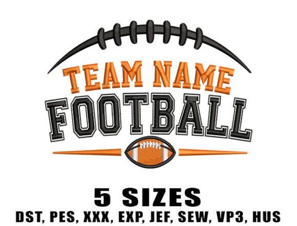 Download Football Team Embroidery Design - Sign Collection